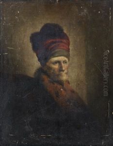 Portrait Of An Elderly Man, Bust-length, With A Fur-trimmed Coat by Christian Wilhelm Ernst Dietrich