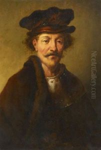 Portrat Eines Herren Mit Rustung Und Pelz