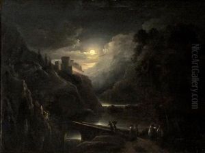 Paysage Au Clair De Lune