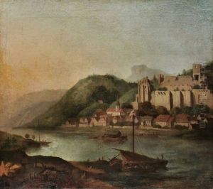 Wehlen Nebst Dem Alten Schlos Zwischen Pirna Und Konigstein by Christian Wilhelm Ernst Dietrich