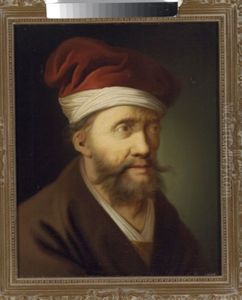 Ein Bartiger Mann Mit Roter Turbanartiger Mutze