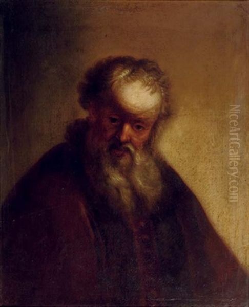 Portrait Of A Bearded Man In A Brown Coat - view 1