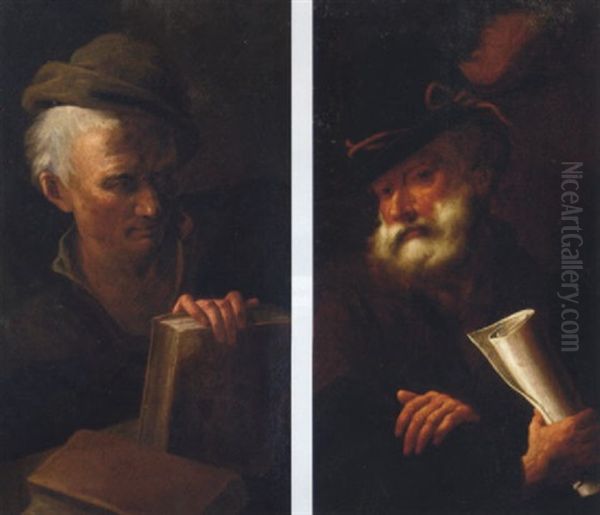 A Philosopher Holding A Book - view 1