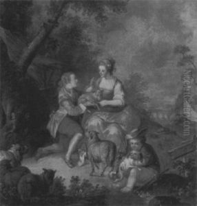 Galante Schaferszene by Christian Wilhelm Ernst Dietrich