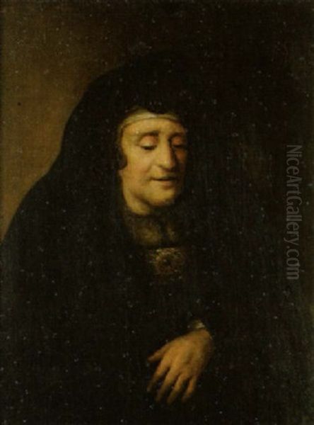 Portrat Einer Dame Mit Schwarzem Schleier - view 1
