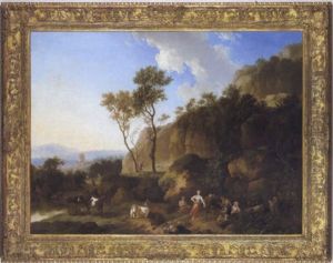 Tanzende Hirten In Einer Sudlichen Landschaft