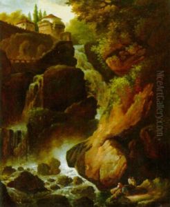 Burgruine Am Wasserfall by Christian Wilhelm Ernst Dietrich
