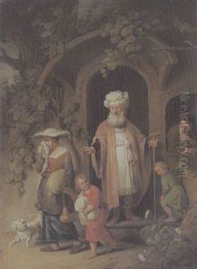 Verstosung Der Hagar by Christian Wilhelm Ernst Dietrich