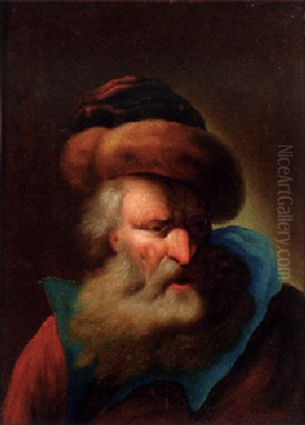 A Bearded Old Man In A Fur-trimmed Hat - view 1