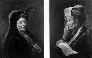 Portrait Of A Rabbi by Christian Wilhelm Ernst Dietrich