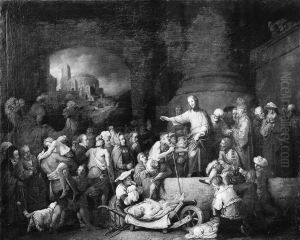 Christ Healing The Sick by Christian Wilhelm Ernst Dietrich