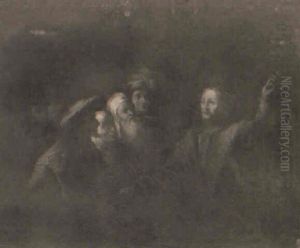 Christ Preaching In The Temple by Christian Wilhelm Ernst Dietrich