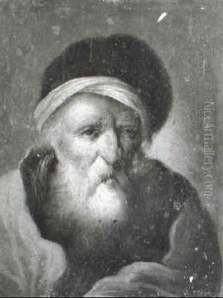 Studies Of Two Elderly Bearded Men - view 1
