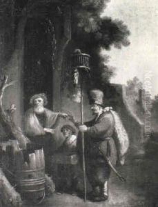A Ratcatcher At A Peasant's Doorway