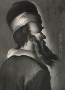 Portrait Eines B,rtigen Pelzm_tzentr,gers Portrait Eines B,rtigen Pelzm_tzentr,gers