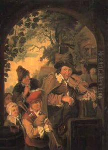 The Itinerant Musicians by Christian Wilhelm Ernst Dietrich