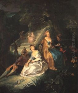 Scene Galante by Christian Wilhelm Ernst Dietrich