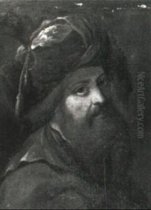 Bildnis Eines B,rtigen Mannes Mit Turban by Christian Wilhelm Ernst Dietrich