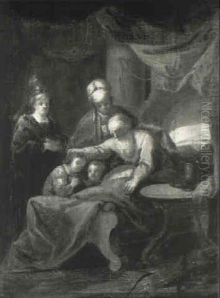Isaac Blessing Jacob - view 1