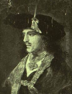 Portrait Of A Gentleman Wearing A Black Cap