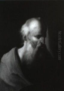 Portrait Eines B,rtigen Alten Mannes by Christian Wilhelm Ernst Dietrich