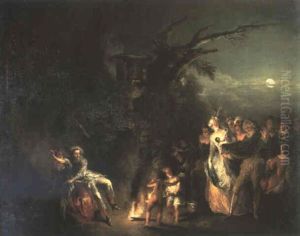 Mascarade Nocturne by Christian Wilhelm Ernst Dietrich