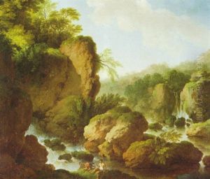 Paesaggio Con Bagnante