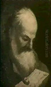Zwei Apostelkopfe by Christian Wilhelm Ernst Dietrich