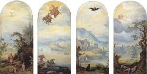 Diana And Actaeon (+ 3 Others; Set Of 4)