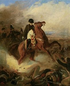 Napoleon In Einer Schlacht by Feodor Dietz