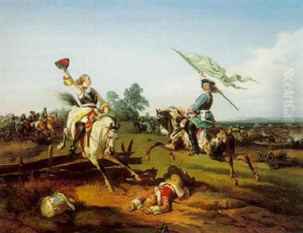 The Victory Of The Austrians And Bavarians In The Great Turkish War - view 1