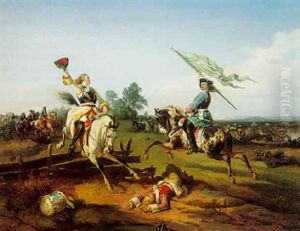 The Victory Of The Austrians And Bavarians In The Great Turkish War by Feodor Dietz