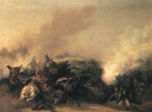 Gefechtsszene by Feodor Dietz