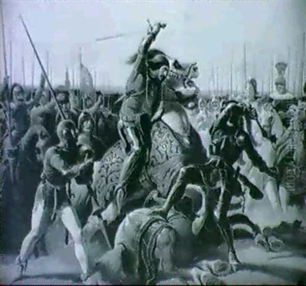 La Charge De Wallenstein Duc De Friedland - view 1