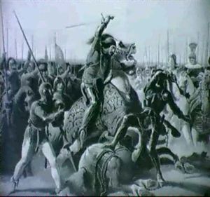 La Charge De Wallenstein Duc De Friedland by Feodor Dietz