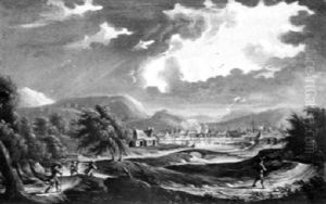 A Riverscape In A Thunderstorm