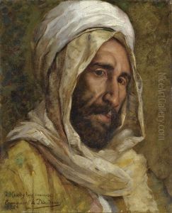 Portrait Of Osman Hamdy Bey by Emmanuel De Dieudonne