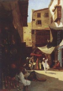 Danseurs Et Orchestre Au Souk Des Cuivres, Le Caire