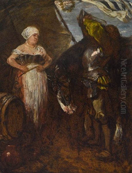Trinkender Landsknecht - view 1