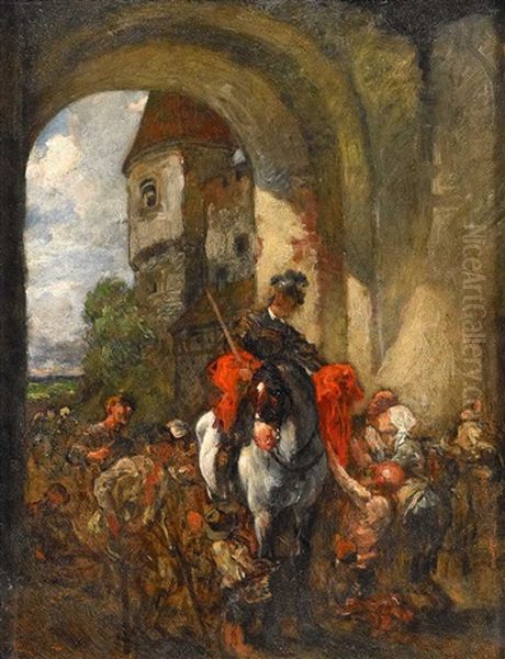 Der Heilige Martin Teilt Den Mantel (study) - view 1
