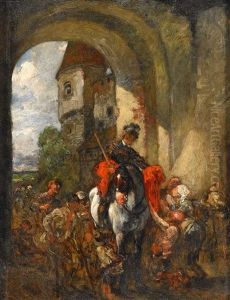 Der Heilige Martin Teilt Den Mantel (study)