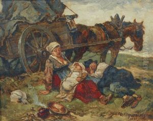 Taking A Rest by Wilhelm Von Diez