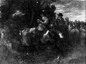 Humorvolle Szene Aus Dem Soldatenleben Der Landknechtszeit by Wilhelm Von Diez