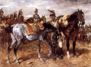 A Troop Of French Cuirassiers, Empire I Period by Wilhelm Von Diez