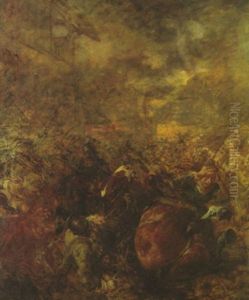 Reiterschlacht by Wilhelm Von Diez