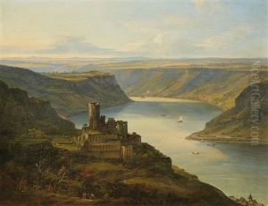 View Of Maus Castle And The Loreley