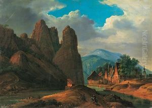Ideale Flusslandschaft