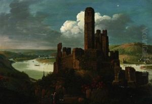 Ansicht Der Ruine Stolzenfels by Jakob Diezler