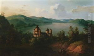 Das Kloster Maria Laach Mit Dem See Im Hintergrund