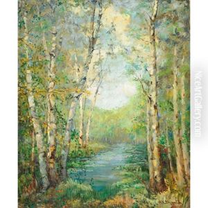 Stream In Spring by Mary Ella Dignam